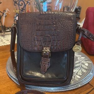 Brown Leather Crossbody Hand Bag